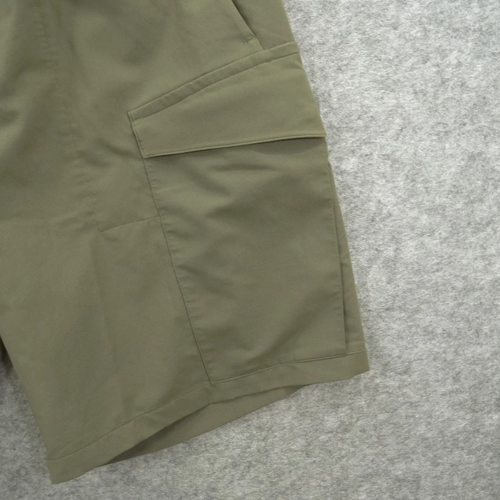 Lululemon Shorts Mens Extra Green Cargo Pockets Versa Elastic Waist Hiking